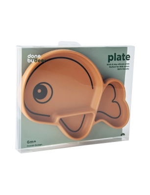 Plato de Silicona Stick & Stay Wally Mostaza (4)