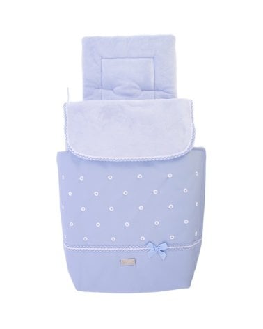 Saco para Capazo 3 usos Modelo 740P de Rosy Fuentes Azul Empolvado