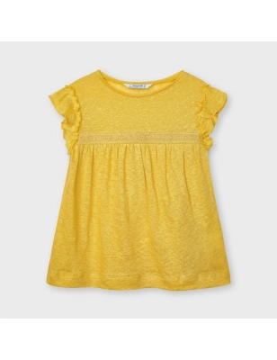 Camiseta m/c lino Mayoral