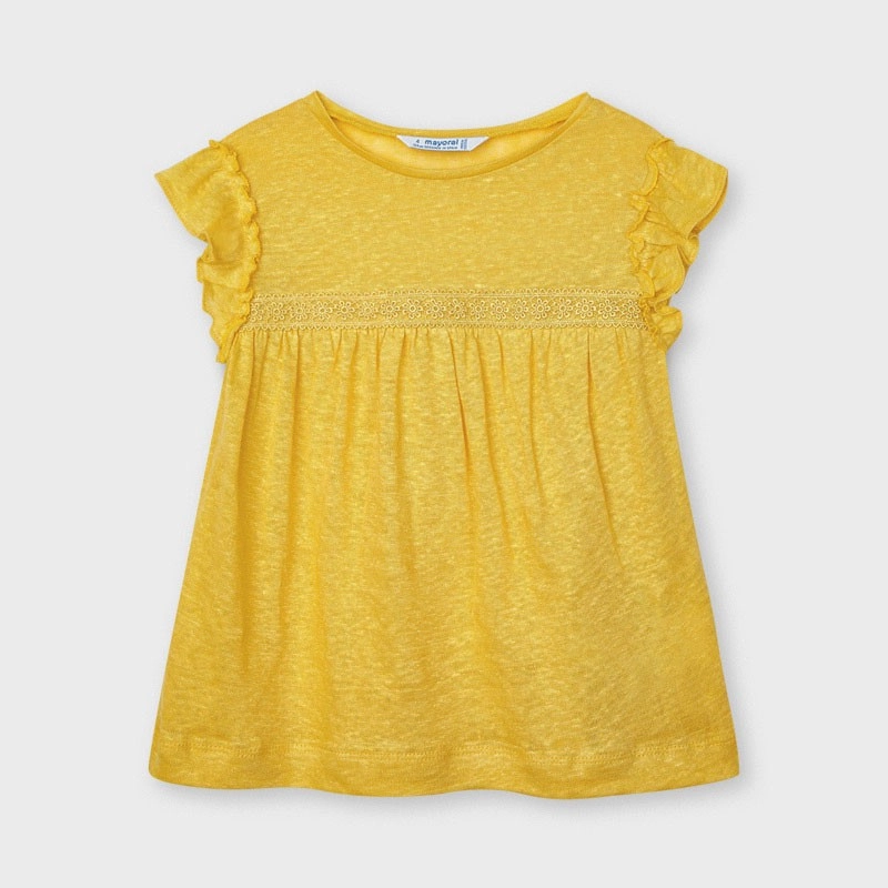 Camiseta m/c lino Mayoral