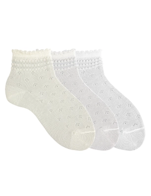 Calcetines tobilleros con cenefa relieve