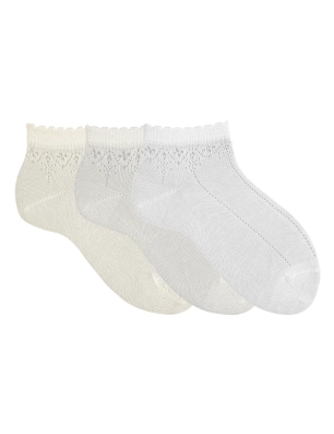 Calcetines tobilleros fantasía calada
