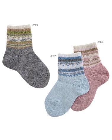 Calcetines greca nieve