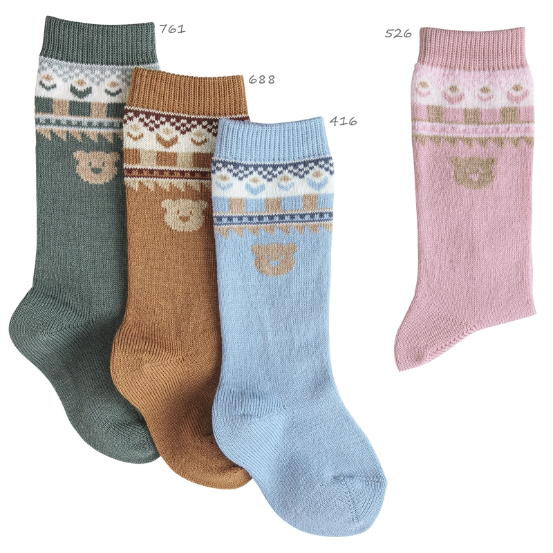 Calcetines Altos Fantasía Cenefa Ositos de Condor