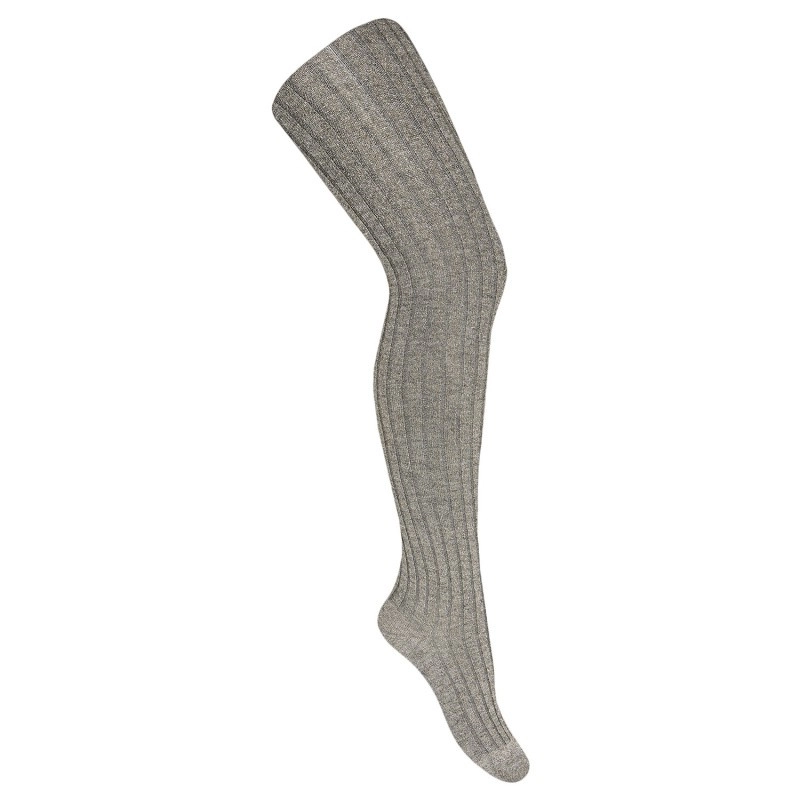 Leotardo Canalé Con Lurex de Condor Leotardo Canalé Con Lurex de Condor