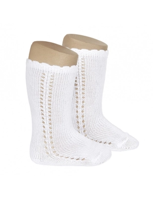 Calcetin Alto Algodon Calado de Condor