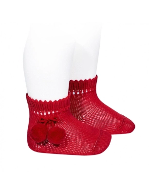 Calcetines Cortos Perle Con Borlas de Condor