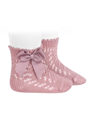 Calcetines Cortos Perle Calados Con Lazo de Condor