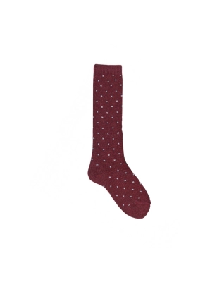 Calcetines Altos Bordado Mini Cuadrado de Condor