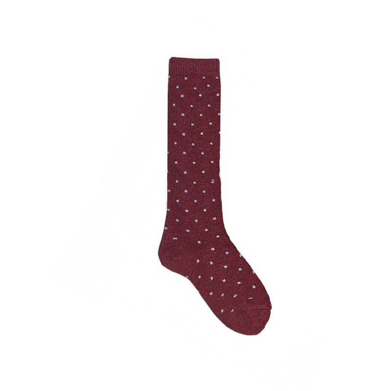 Calcetines Altos Bordado Mini Cuadrado de Condor
