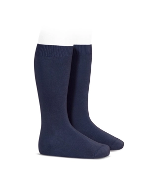 Calcetin Alto Algodon-Lycra Punto Liso