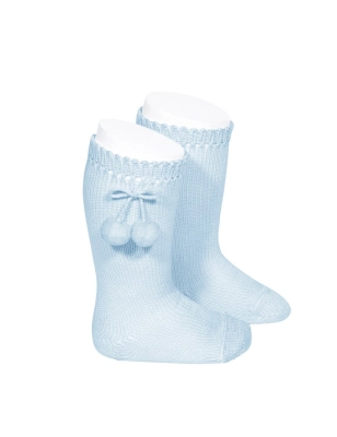 Calcetines Altos Perle Con Borlas de Condor