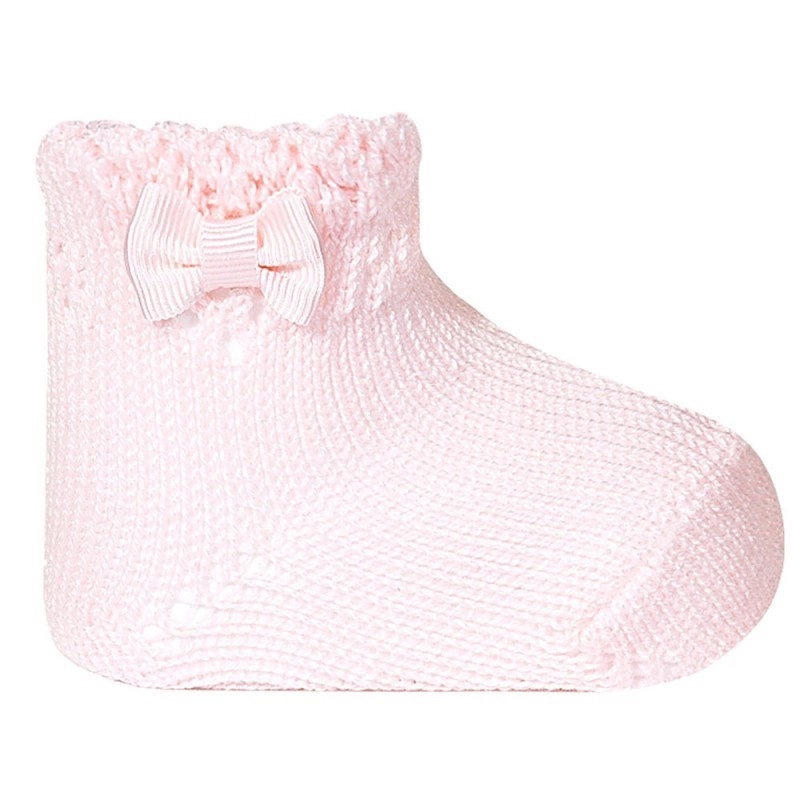 Calcetines Tobilleros Calados Perle Con Lazo de Condor