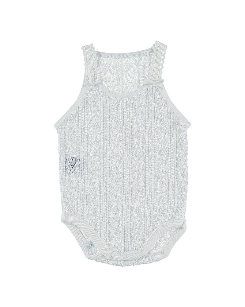 Body Tirante Fino Perle 1012 Babidu Blanco