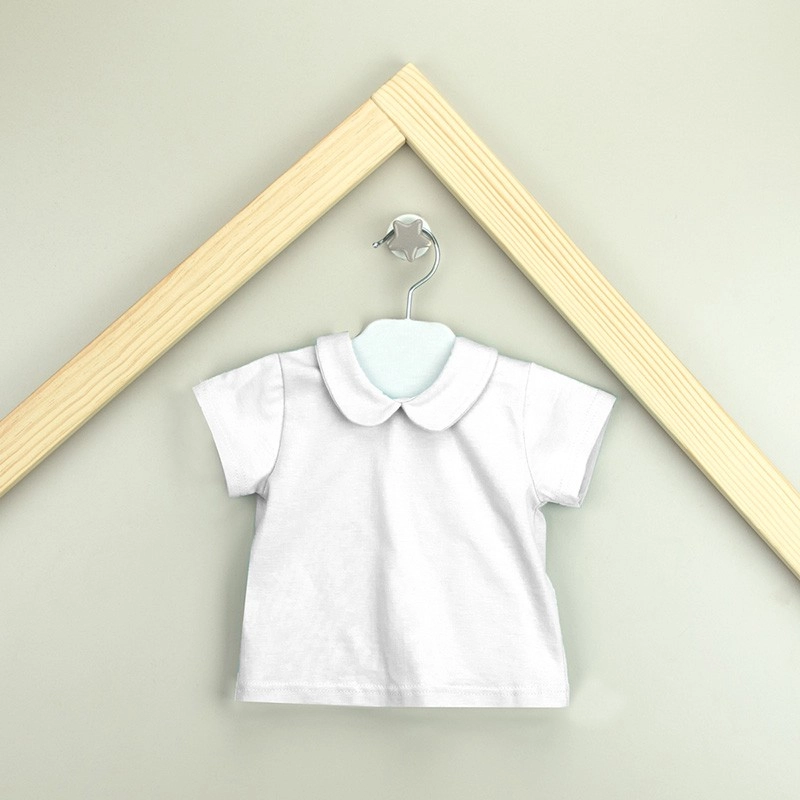 Camiseta Manga Corta Cuello Bebé Babidu