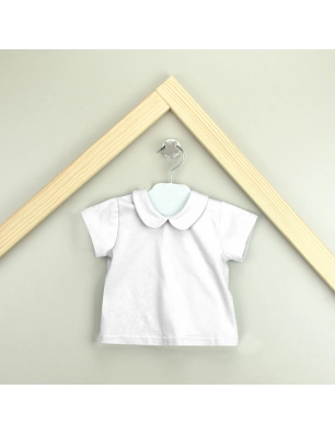 Camiseta Manga Corta Cuello Bebé Babidu
