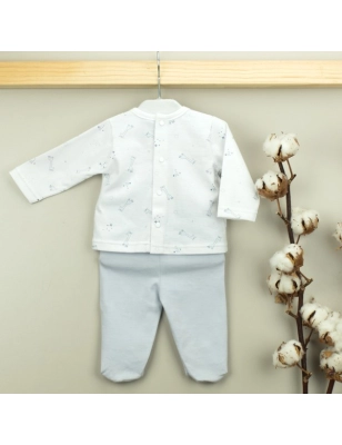 Conjunto Polaina y Camiseta Canesú Giraffes Babidu