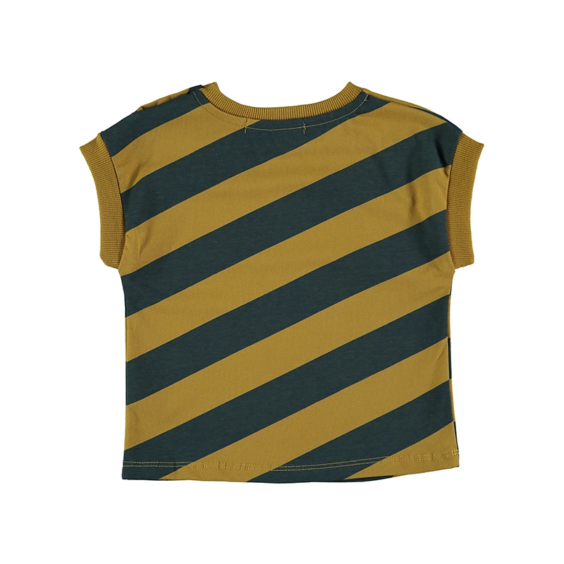 Camiseta Manga Corta Twist Ocre Baby Clic