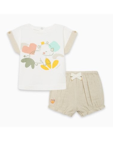 Camiseta Pto Y Short Gasa Savanna Tuc Tuc