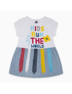 Vestido Denim Draw A Rex Tuc Tuc