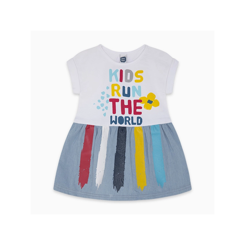 Vestido Denim Draw A Rex Tuc Tuc