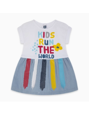 Vestido Denim Draw A Rex Tuc Tuc