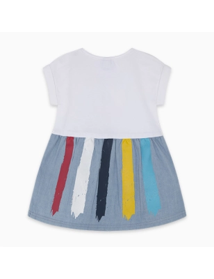Vestido Denim Draw A Rex Tuc Tuc