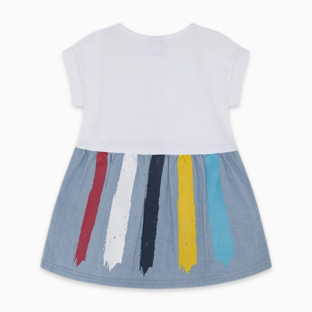 Vestido Denim Draw A Rex Tuc Tuc