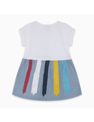 Vestido Denim Draw A Rex Tuc Tuc