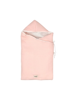 Saco Cuco con Capucha Only Giraffa de La Giraffa Bianca e Blu Gofre Rosa