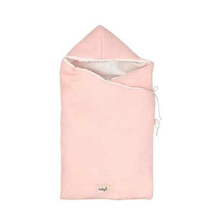 Saco Cuco con Capucha Only Giraffa de La Giraffa Bianca e Blu Gofre Rosa
