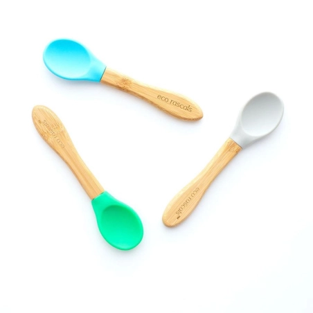 Cubiertos de Bambú de Eco Rascals Gris / Azul / Verde