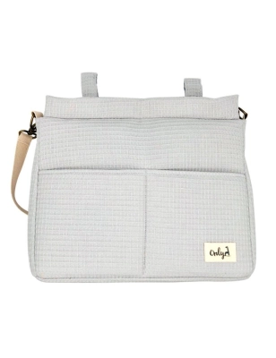 Bolso Panera Only de Giraffa Bianca e Blu Gofre Gris