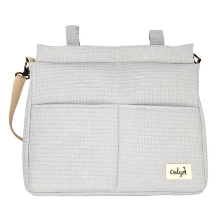 Bolso Panera Only de Giraffa Bianca e Blu Gofre Gris