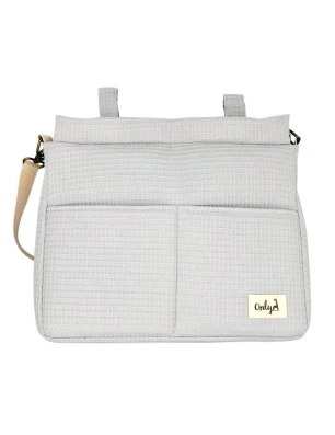 Bolso Panera Only de Giraffa Bianca e Blu Gofre Gris