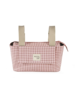 Bolso Organizador I Love Vichy de Walking Mum Rosa