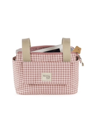 Bolso Organizador I Love Vichy de Walking Mum Rosa