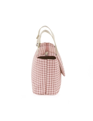 Bolso Organizador I Love Vichy de Walking Mum Rosa