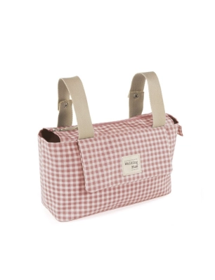 Bolso Organizador I Love Vichy de Walking Mum Rosa