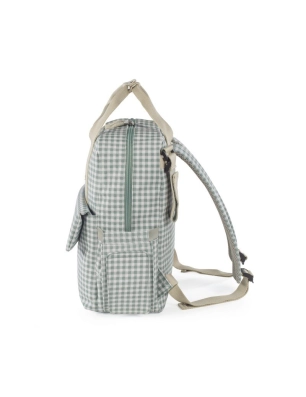 Mochila Maternal I Love Vichy de Walking Mum Verde