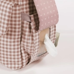 Mochila Maternal I Love Vichy de Walking Mum Rosa