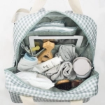 Mochila Maternal I Love Vichy de Walking Mum Verde