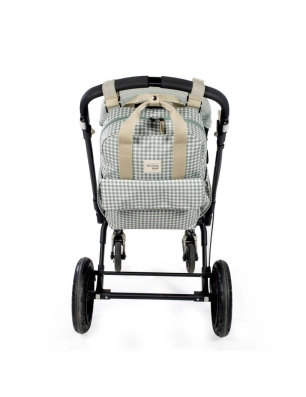 Mochila Maternal I Love Vichy de Walking Mum Verde
