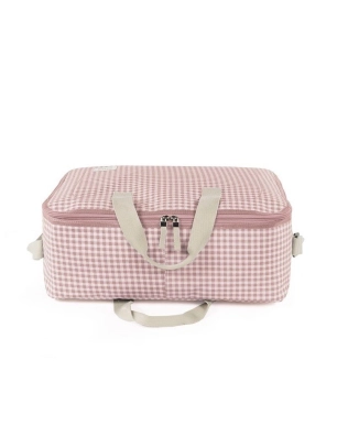 Maleta Maternal I Love Vichy de Walking Mum Rosa