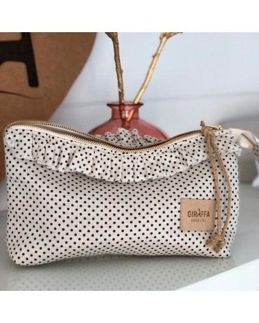 Neceser con Volante Olivia de Giraffa Bianca e Blu