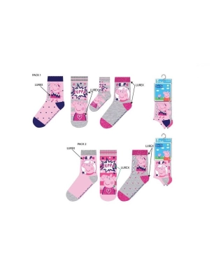 Pack 3 Calcetines Peppa Pig Sun City
