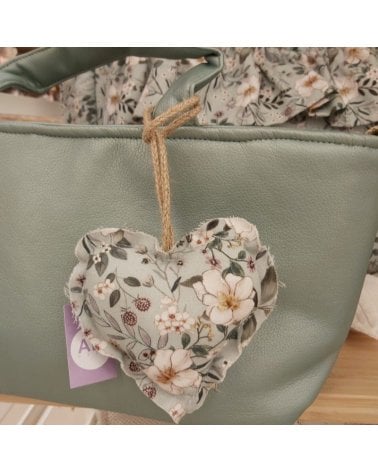 Colgante Corazón Candela de Giraffa Bianca e Blu Mint