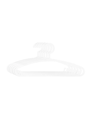 Perchas plástico x6 Atmosphera Blanco