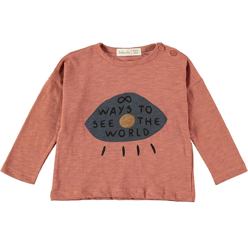 Camiseta M/L Eye Terracotta Baby Clic