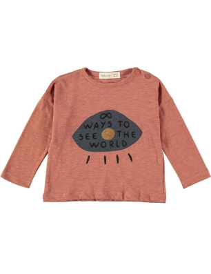 Camiseta M/L Eye Terracotta Baby Clic